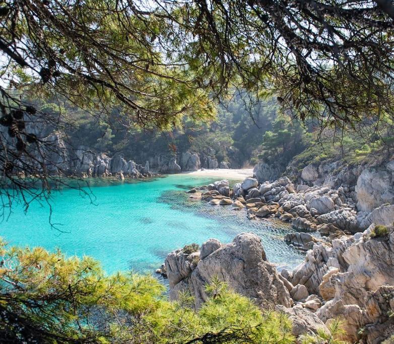 Traditionelles Appartement Athos Shadow Am Meer Paralia Sikias 외부 사진
