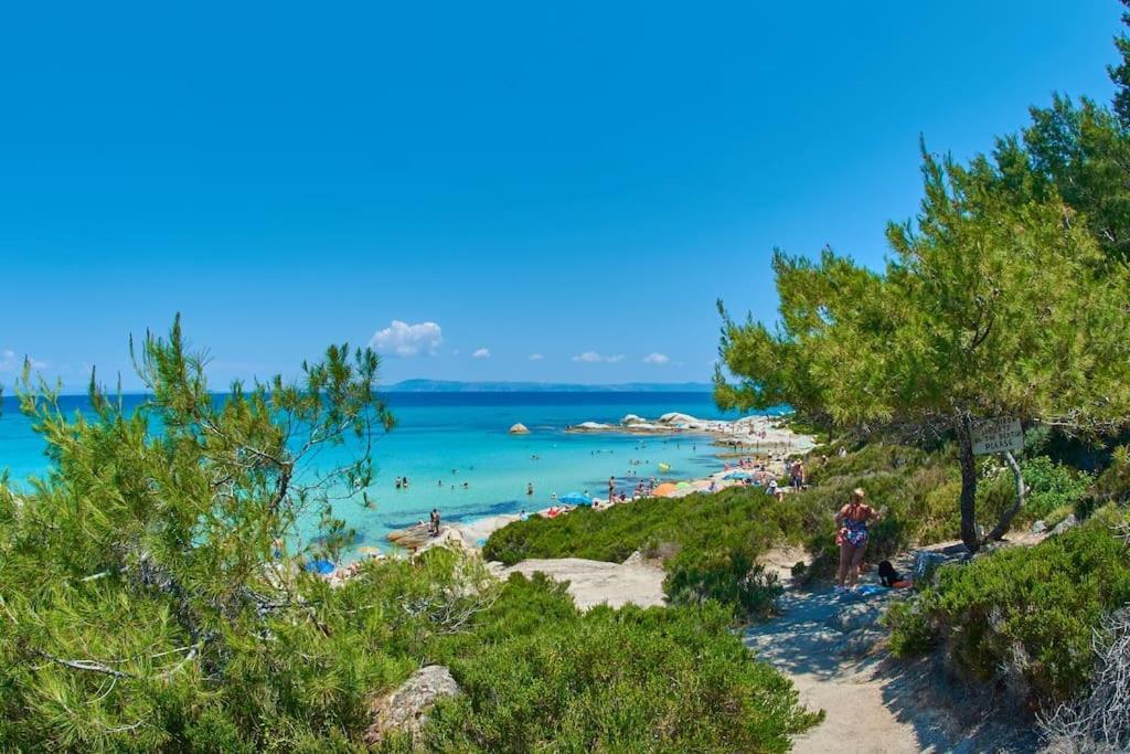 Traditionelles Appartement Athos Shadow Am Meer Paralia Sikias 외부 사진