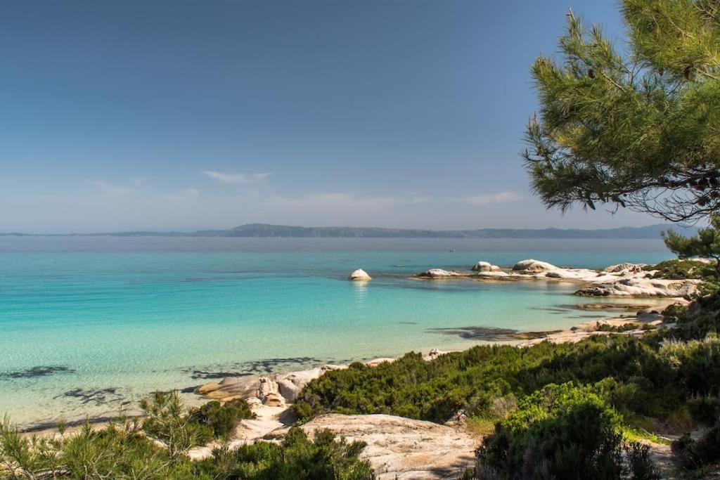 Traditionelles Appartement Athos Shadow Am Meer Paralia Sikias 외부 사진