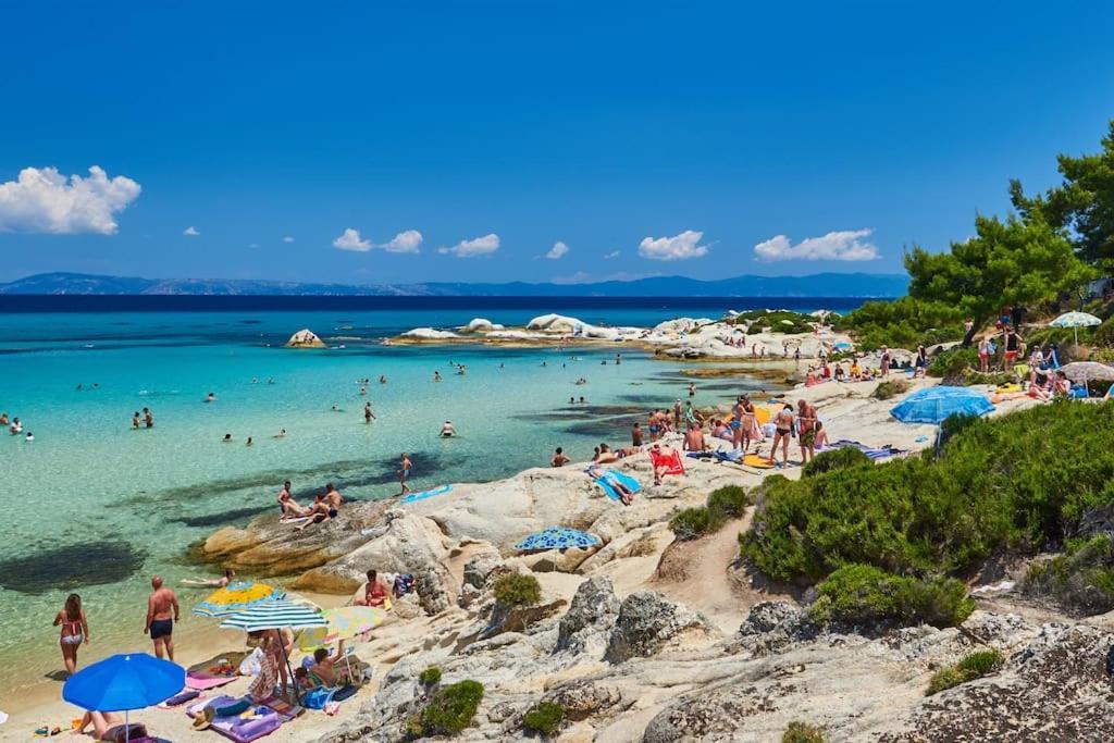 Traditionelles Appartement Athos Shadow Am Meer Paralia Sikias 외부 사진